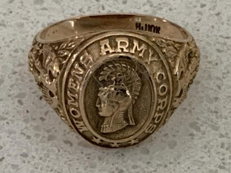 WWII Woman’s Army Corps Ring in Gold