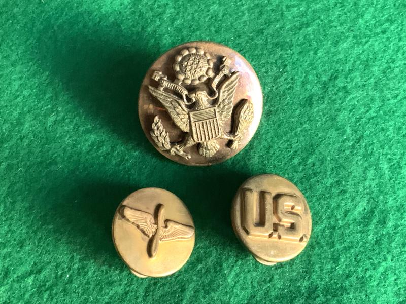 WWII US Army Air Force - Enlisted Branch of Service Collar Insignia