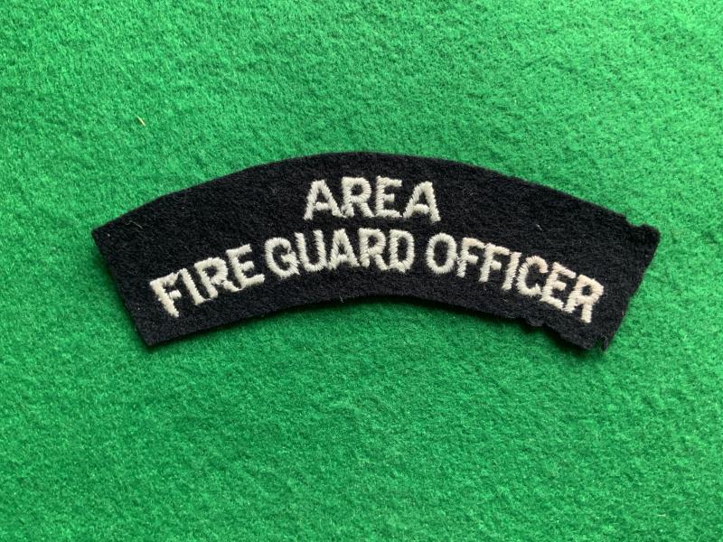 Civil Defense Area Fire Guard Officer Title