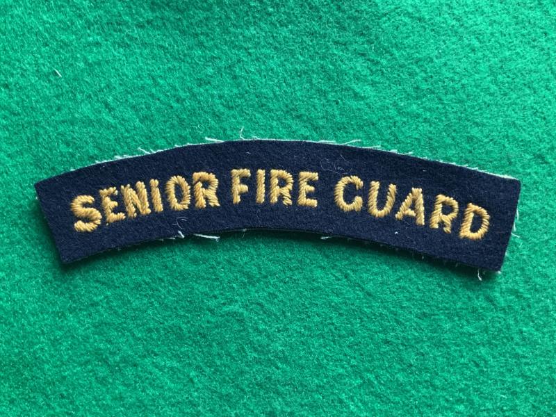 Civil Defense Senior Fire Guard Tiotle