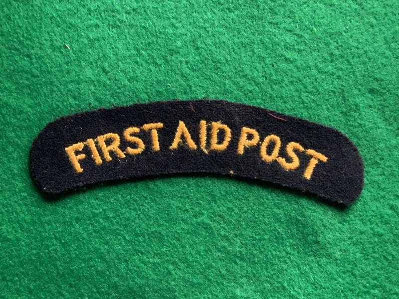 Civil Defense First Aid Post Title