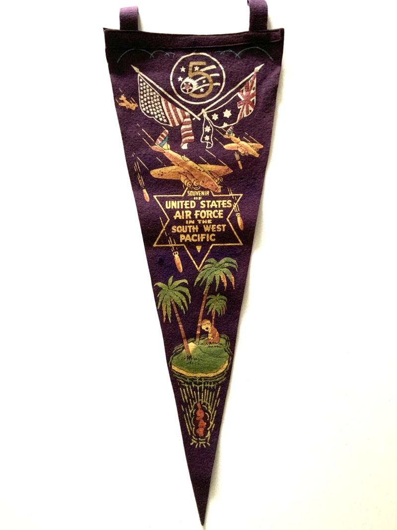 WWII US Army Air Force Souvenir Pennant