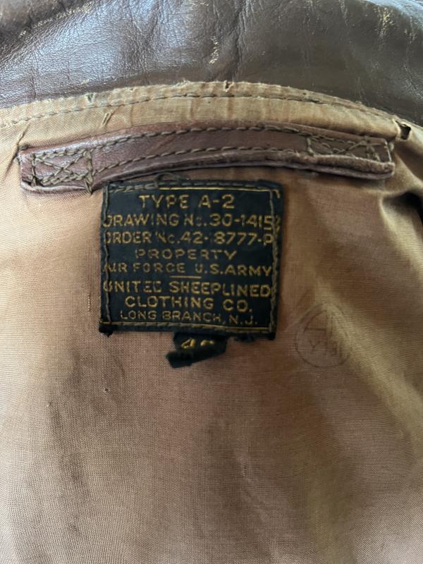 United States Army Air Force WWII A2 Flying Jacket