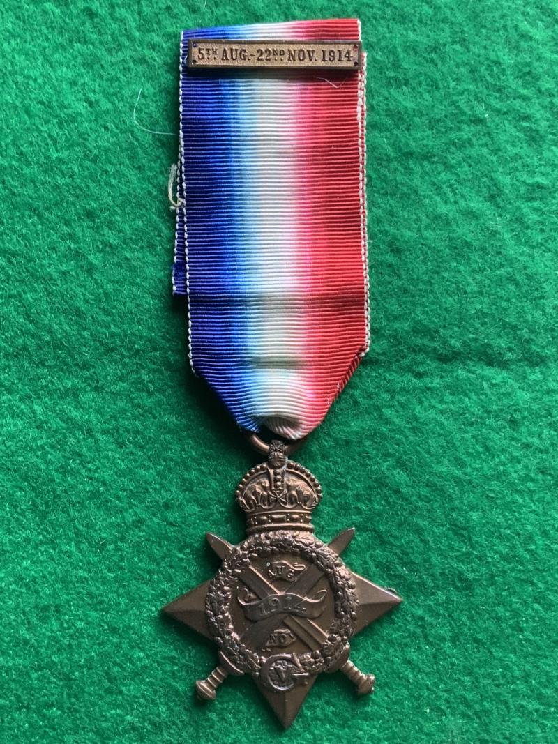 WW1 1914 Mons Star Northumberland Fusilers